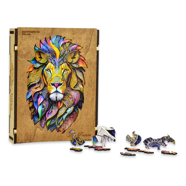 Wooden puzzle Kingy Lion