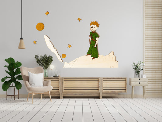 Little prince - Wooden wall decoration